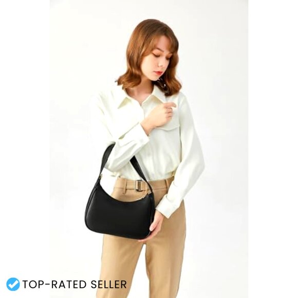 61gh00wGM0L._AC_UY1000_.jpg Cute Hobo Tote Handbag Mini Clutch Purse Zipper Closure Vegan Leather
